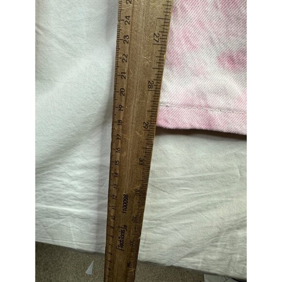 Zara‎ Women's Tie Dye High Rise Wide Leg Pants size 6 Pink - Picture 8 of 9